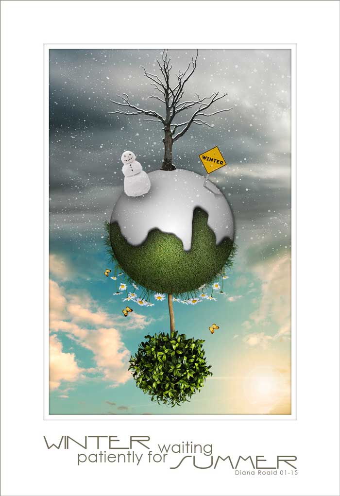 psd-dude winter-summer manipulation made by DianaRoald 01-15