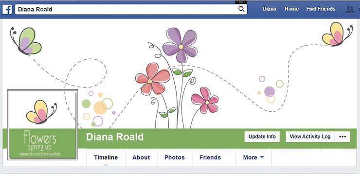 DianaRoald may flowers FacebookCover 05 16 W740