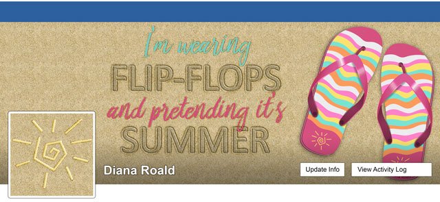 Wearing Flip Flops and Pretending It's Summer by Diana Roald 07-16